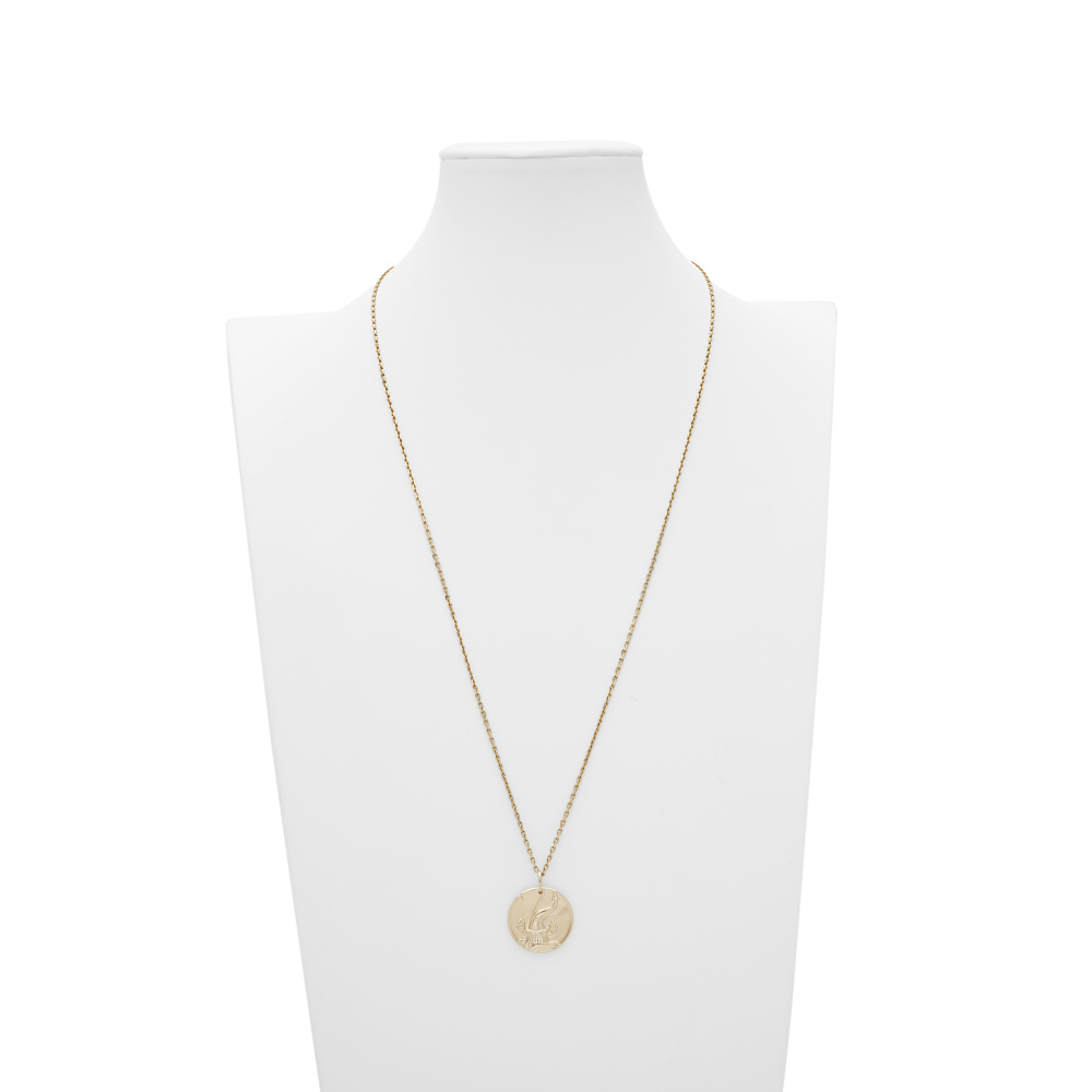 Van Cleef & Arpels Zodiac Aqualy (aquarius) Necklace 18K Yellow Gold