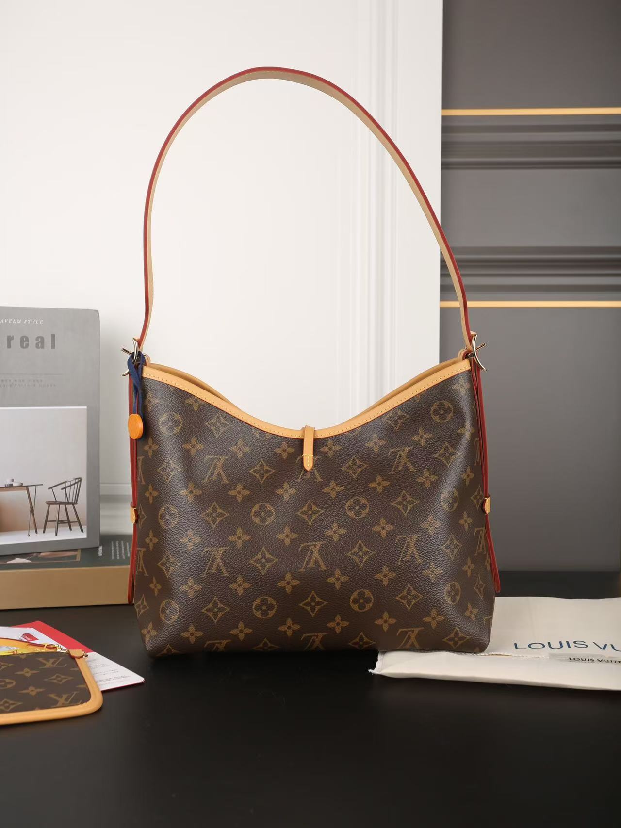 LV Carryall shopping Handbag shoulder carrier bag - cnluxepick