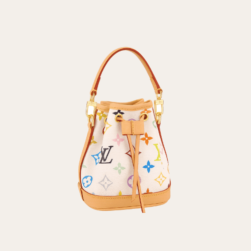 Louis Vuitton Nano Noé Murakami Multicolor White 5.1 Inches