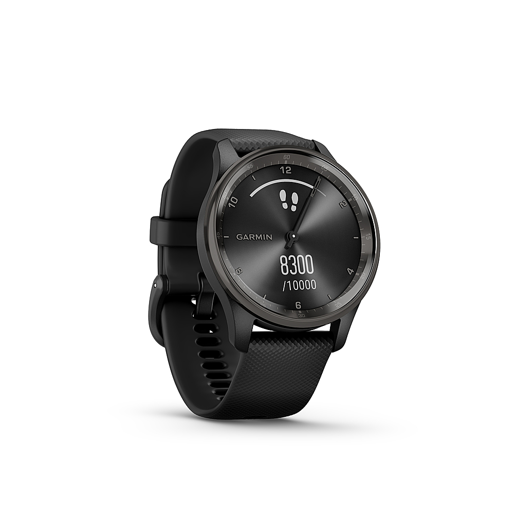 Garmin - vívomove Trend Hybrid Smartwatch 40 mm Fiber-Reinforced Polymer - Slate Stainless Steel