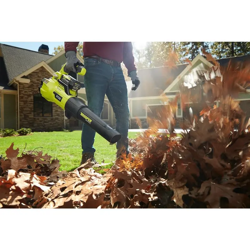 RYOBI RY40470 40V Brushless Jet Fan Blower – 125 MPH, 550 CFM, Includes 4.0Ah Battery & Charger