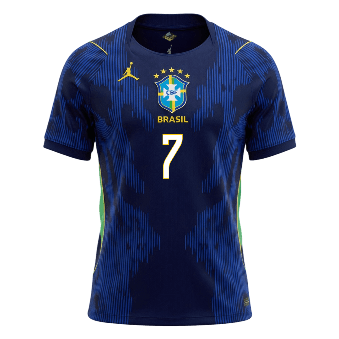 VINI JR. #7 Brazil Away Soccer Jersey World Cup 2026