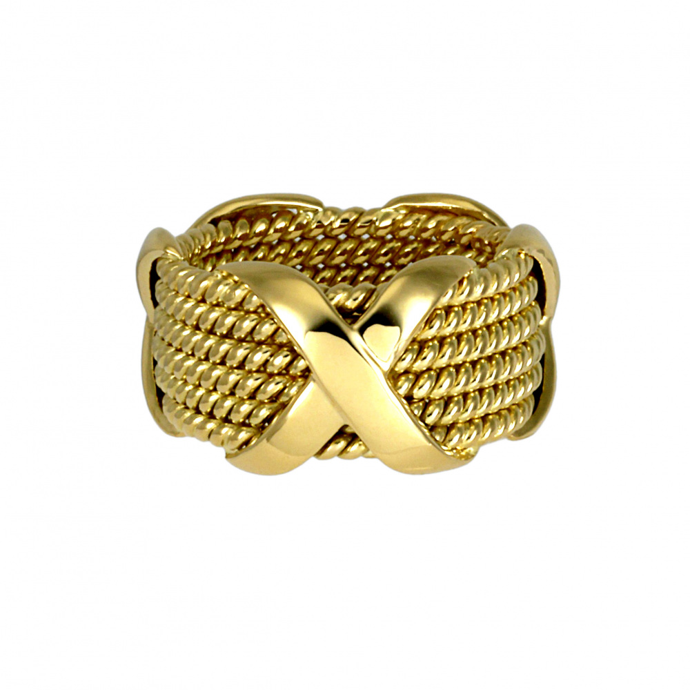 Tiffany & Co. Schlumberger Ring 18K Yellow Gold