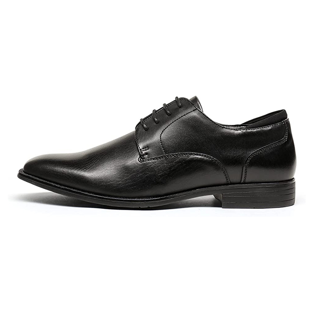 Men's Classic Vegan Leather Plain Toe Formal Oxfords