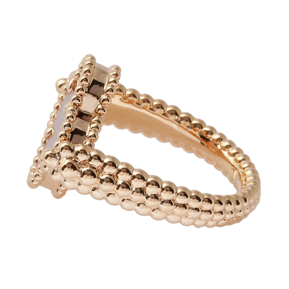 Van Cleef & Arpels Vintage Alhambra Ring 18K Rose Gold VCARP7U500