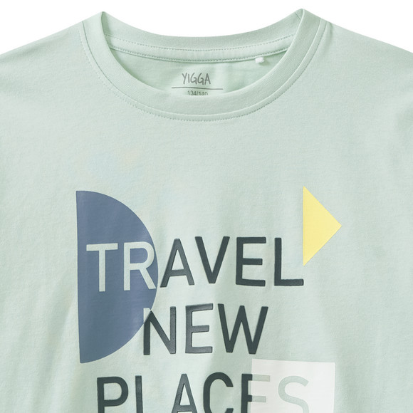 Yigga Jungen T-Shirt mit Brust-Print