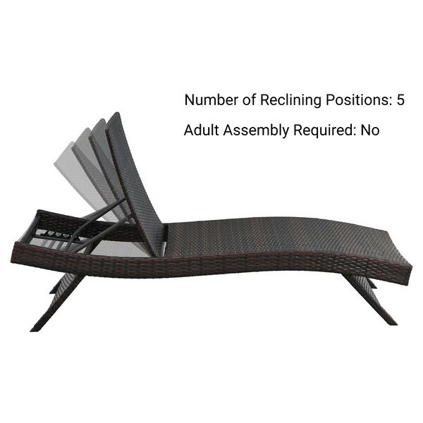 All Weather Wicker Chaise Lounge