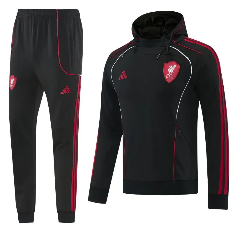 2627 Liverpool Hoodie Training Suit Black