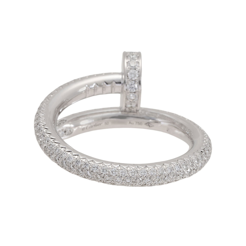 Cartier Juste un Clou Classic Model Ring 18K White Gold Diamond N4748700