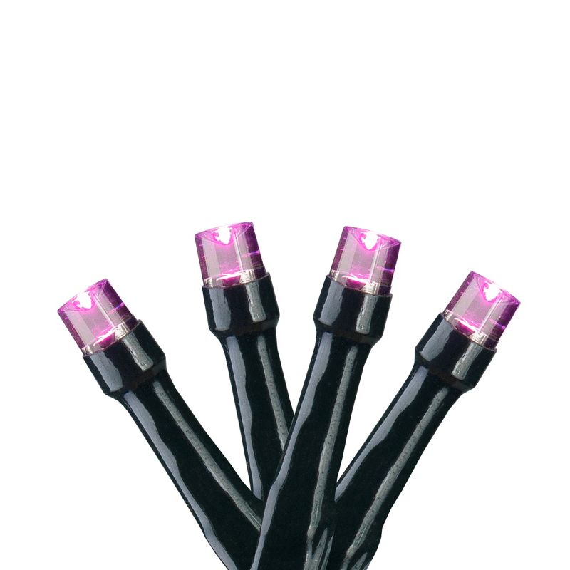 Brite Star LED Micro Wide Angle Christmas Light Set - Pink - 7.25' - Green Wire - 20ct