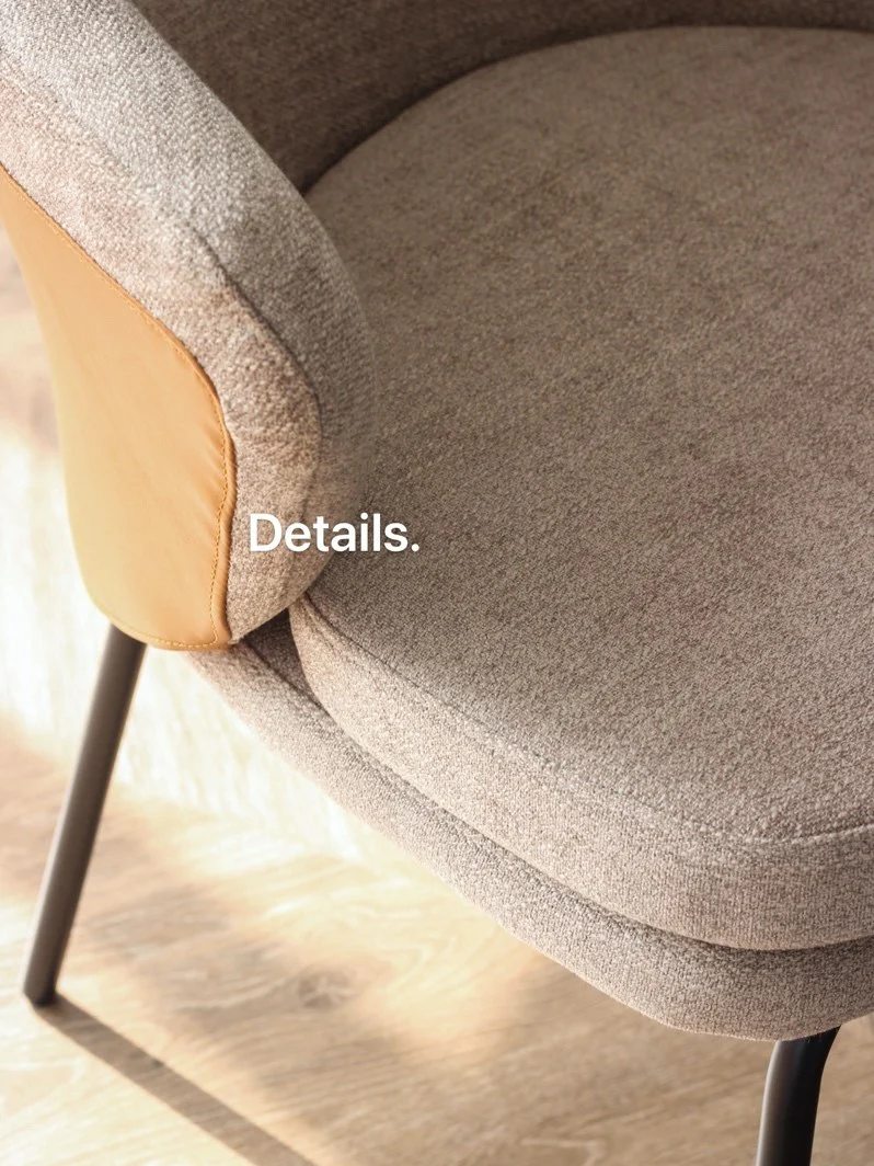 CH022 - Italian Wabi-sabi Chair Dining Chair Nordic Chair Single Sofa Light Luxury Modern Minimalist Single Chair