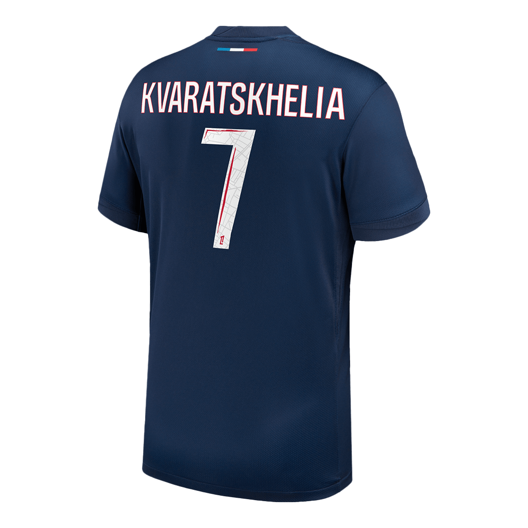 KVARATSKHELIA #7 PSG Home Soccer Jersey