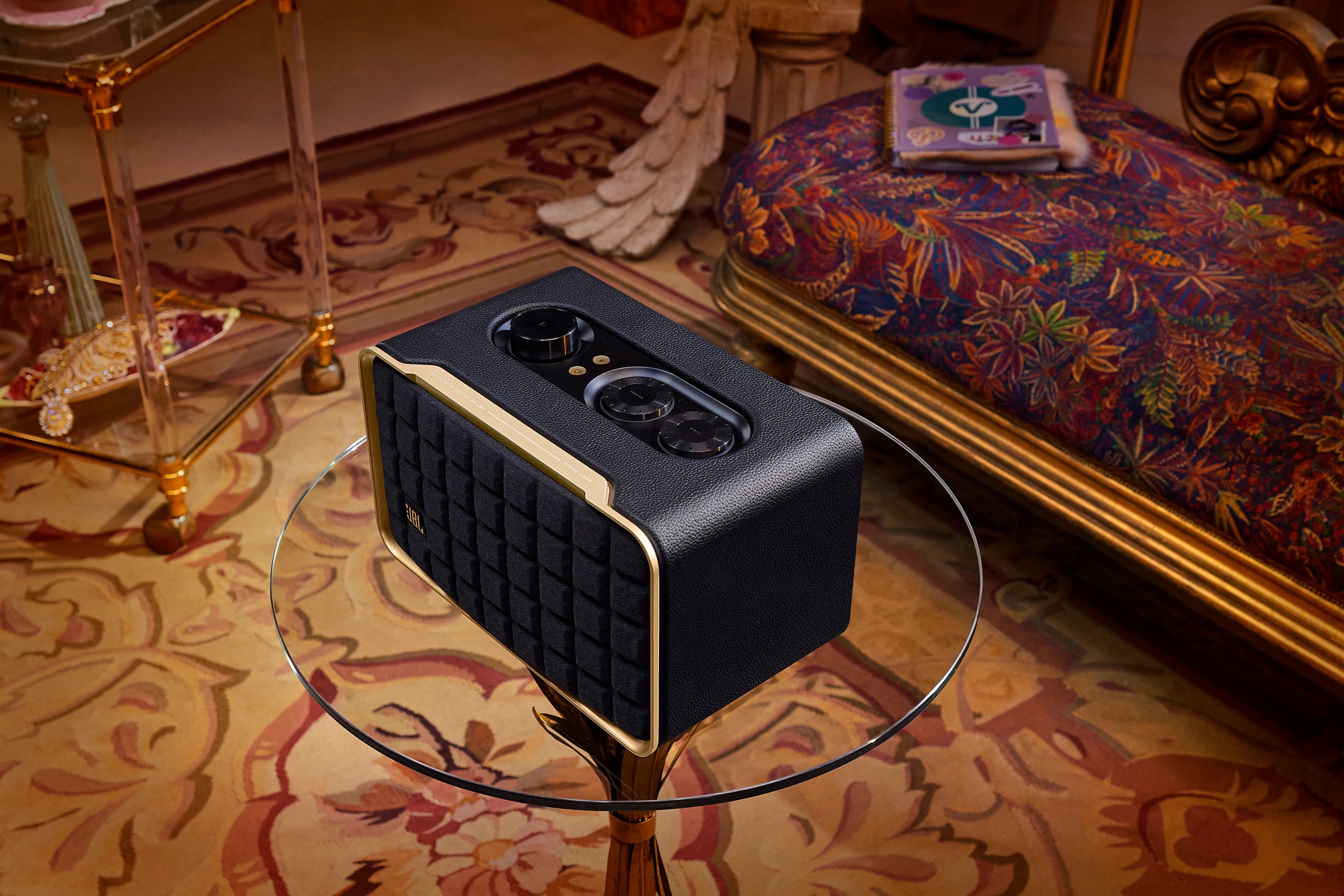 JBL - Authentics 200 Smart Home Speaker - Black
