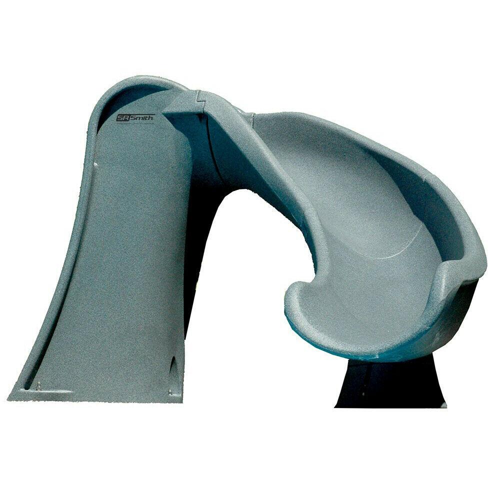 2026 S.R. Smith 698-209-58124 Cyclone Right Curve Swimming Pool Slide, Gray Granite