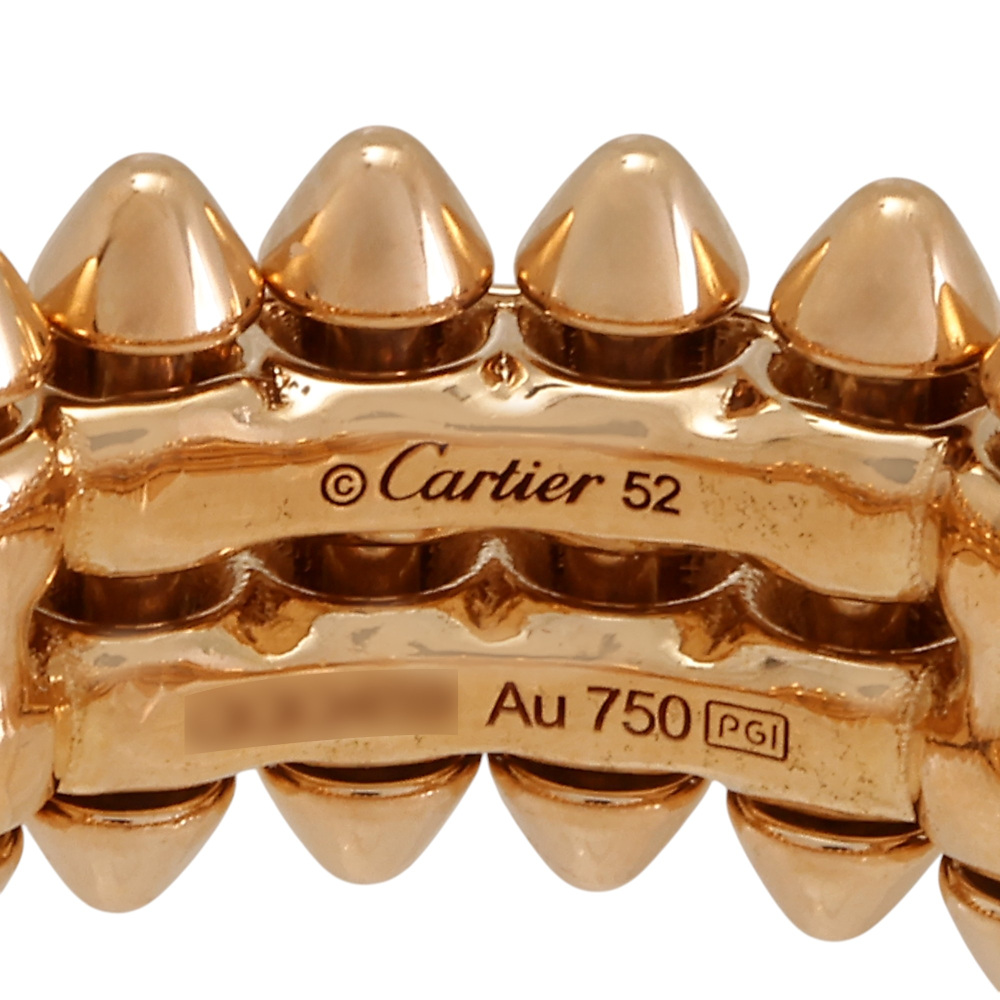 Cartier Crash Do Ring Double 18K Rose Gold B4237800