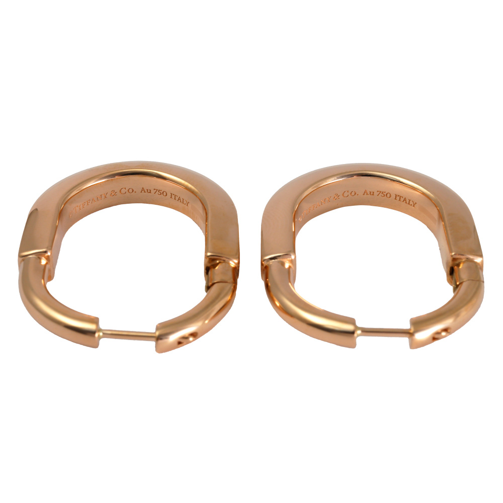 Tiffany & Co. Lock M Earrings 18K Rose Gold 72342836