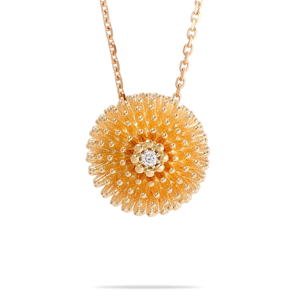 Cartier Cactus Necklace 18K Rose Gold Diamond B7224562