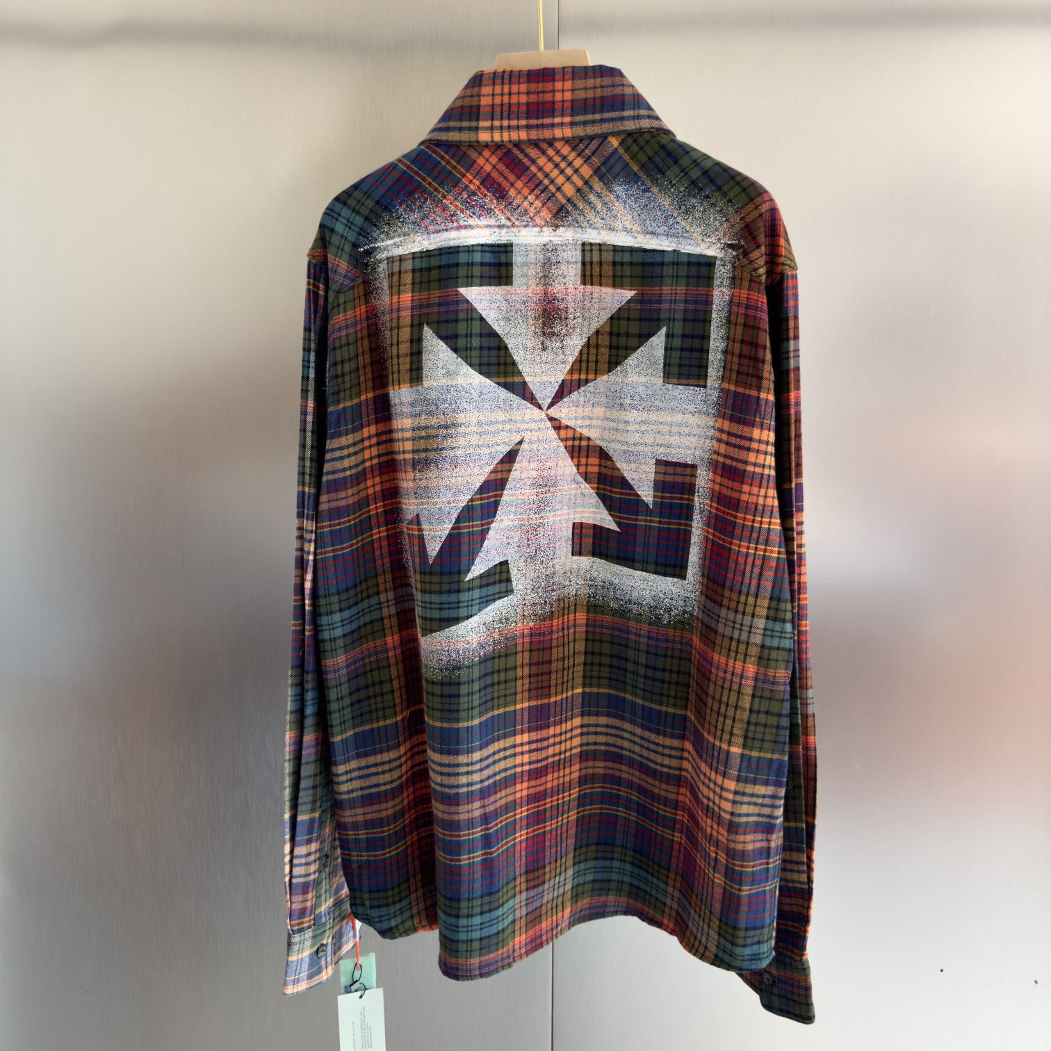 OFF WHITE Rainbow graffiti arrow shirt - cnluxepick