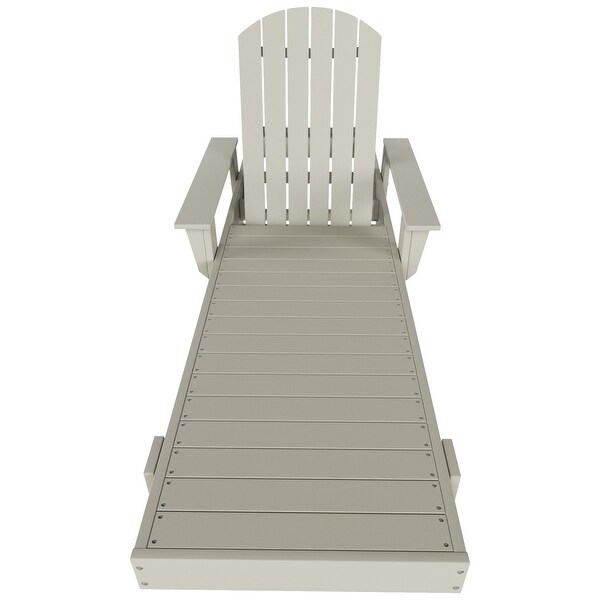 Polytrends Altura Poly EcoFriendly All Weather Reclining Chaise Lounge with Arms