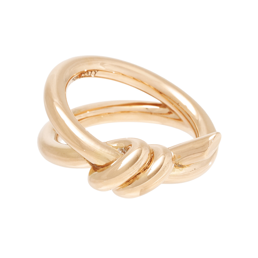 Tiffany & Co. Knot Ribbon Ring 18K Rose Gold