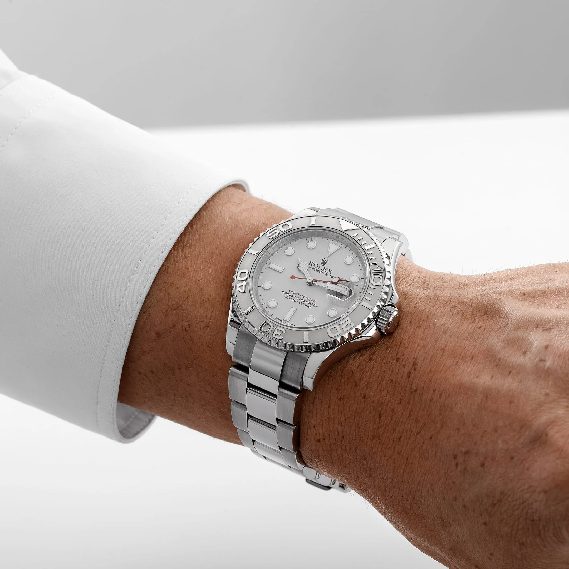 Rolex Yacht-Master 40 16622 Stainless Steel Platinum Silver Dial (2012)