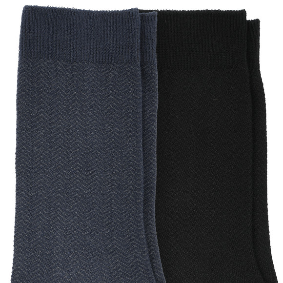 VanVaan 2 Paar Herren Socken mit Muster