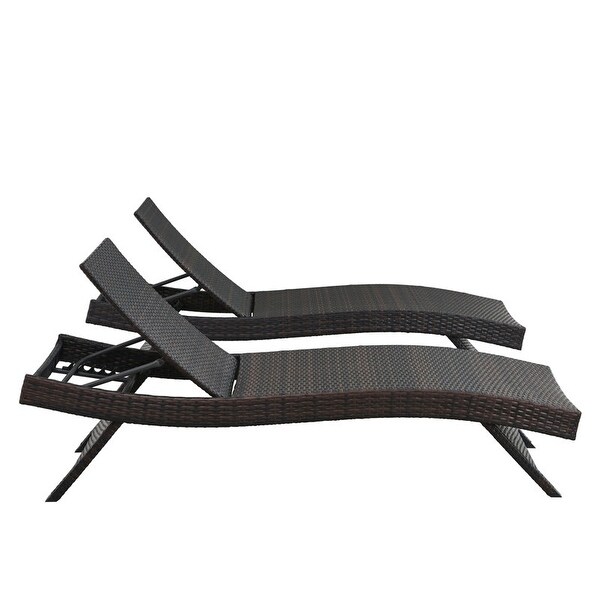 All Weather Wicker Chaise Lounge
