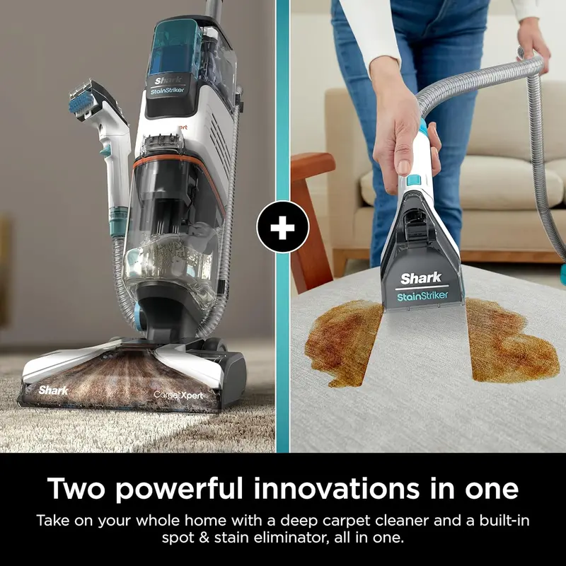 Shark CarpetXpert EX201 – Cyan Deep-Cleaning Carpet Extractor with StainStriker Tech & Pet Tools
