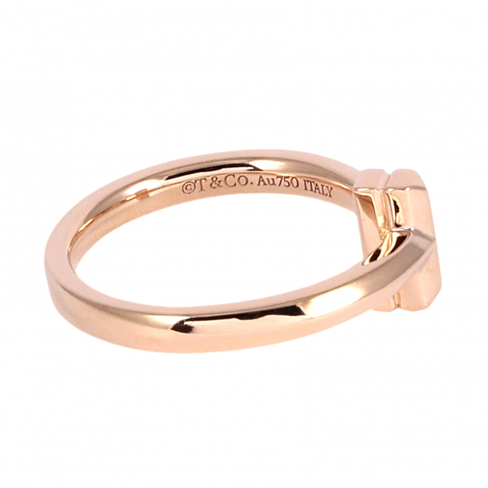 Tiffany & Co. Tiffany T T-one Ring 18K Rose Gold Diamond 67795342