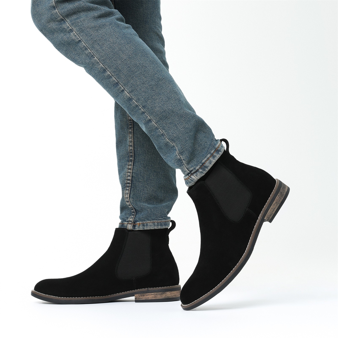 Men's Timeless Suede Leather Chelsea Boots