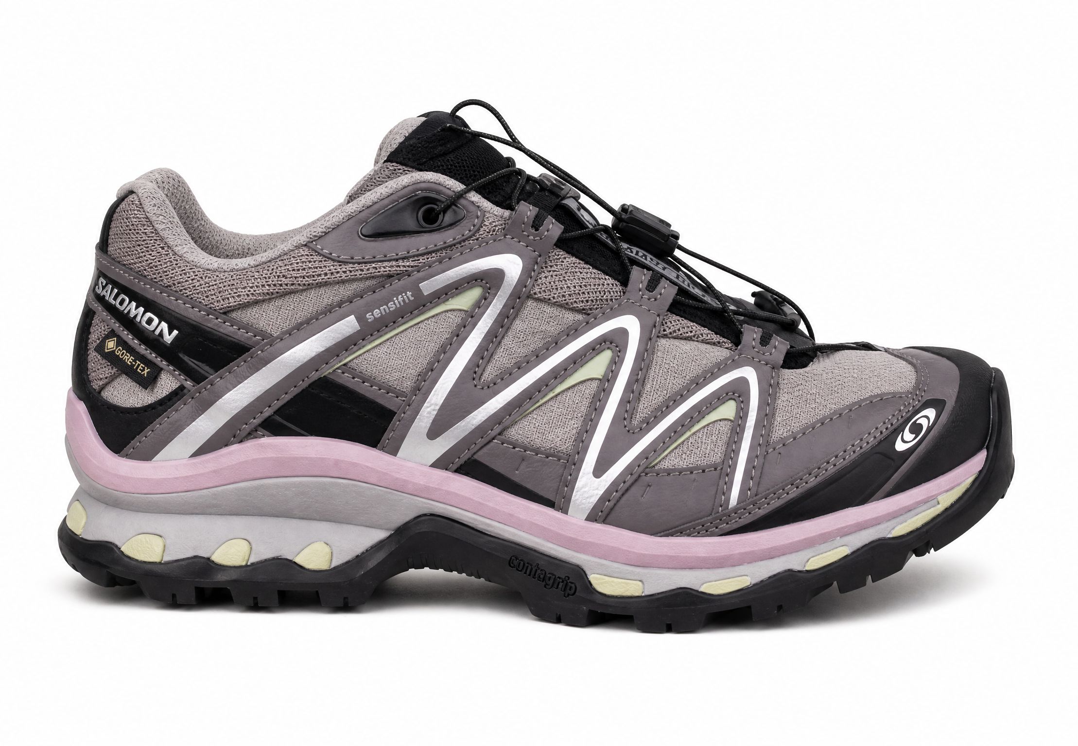 Salomon XT-Quest GORE-TEX grey black pink sneakers L49127700