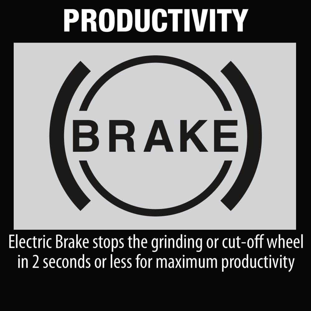 Makita 18V LXT 4-1/2 / 5″ Cut-Off/Angle Grinder with Electric Brake & AWS Bare Tool XAG17ZU