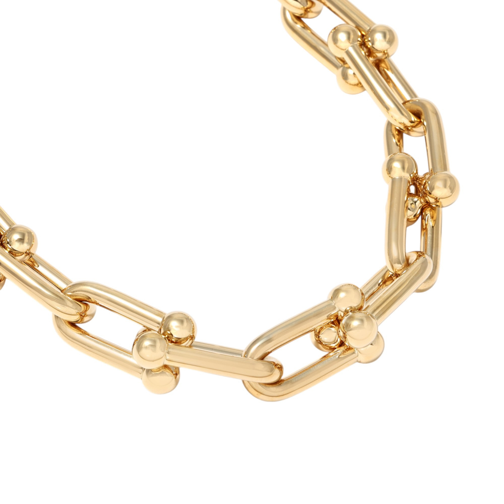 Tiffany & Co. Hardware Link Add 1 Frame Bracelet 18K Yellow Gold 60153071