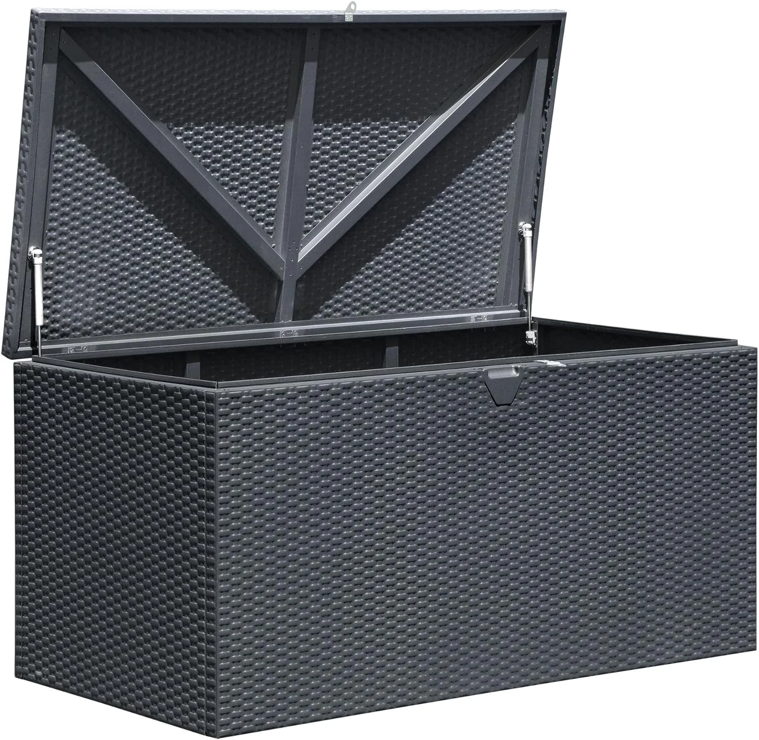 X 2' X 2' Spacemaker Anthracite 134 Gallon Hot-Dipped Galvanized Steel Storage Deck Box