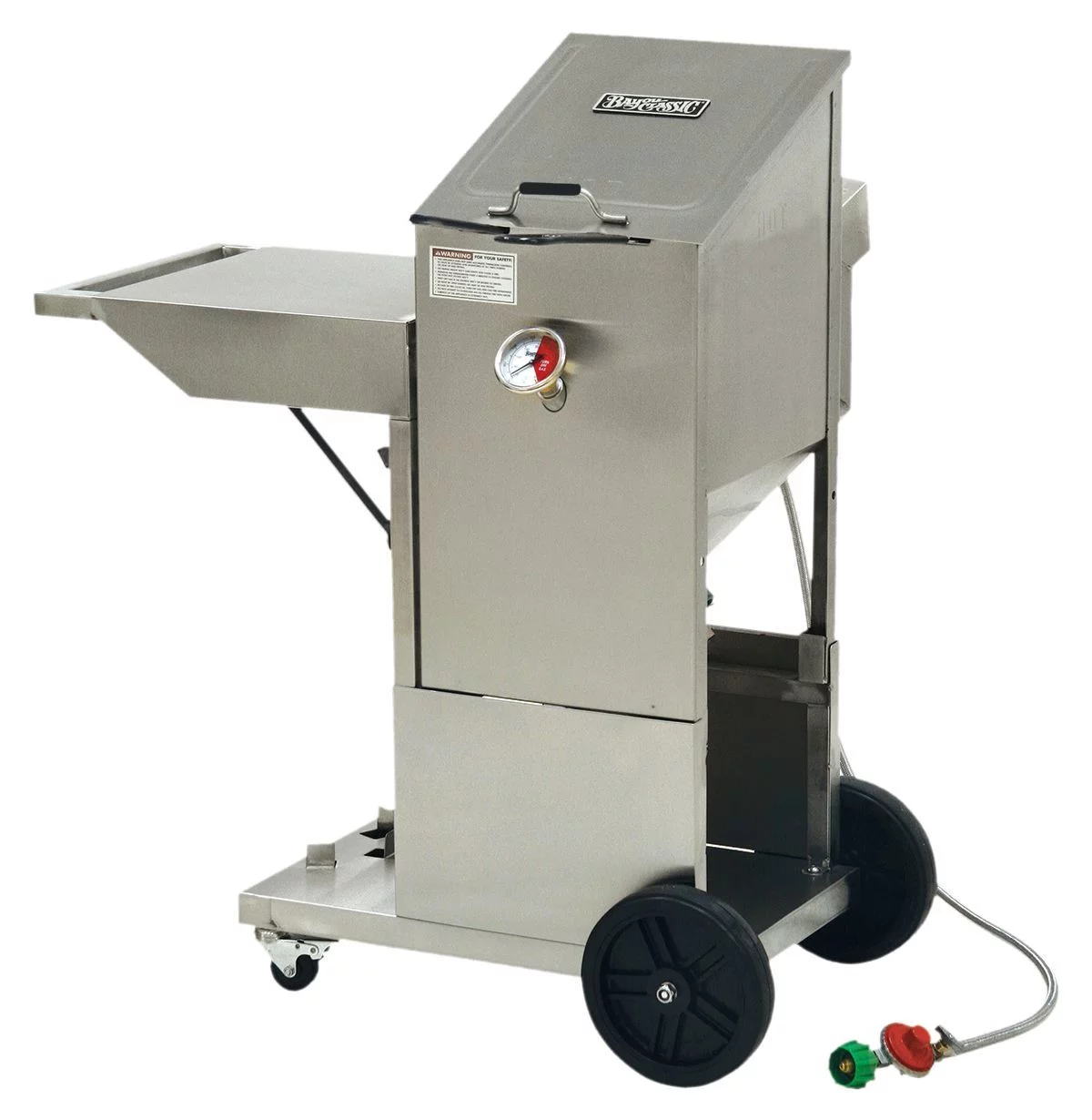 Bayou Classic 4 Gallon Bayou Fryer & Accessory Cart - Stainless Steel, Model 700-704