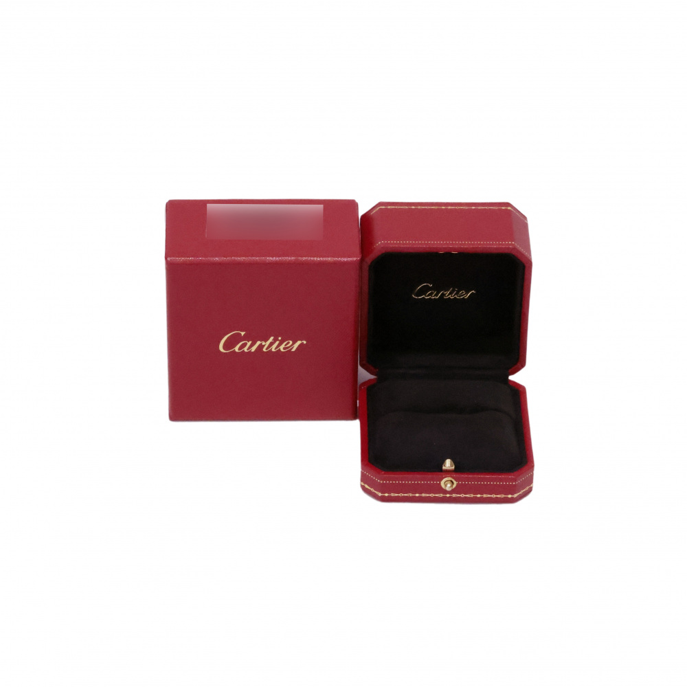 Cartier 2C Ring Tri-Gold Diamond