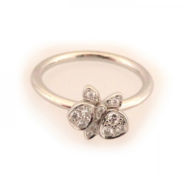 Cartier Caresdor Kidepal Ring 18K White Gold Diamond