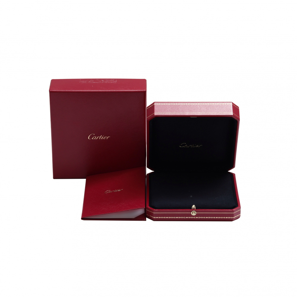 Cartier Love 2P Diamond Necklace 18K Rose Gold B7224509