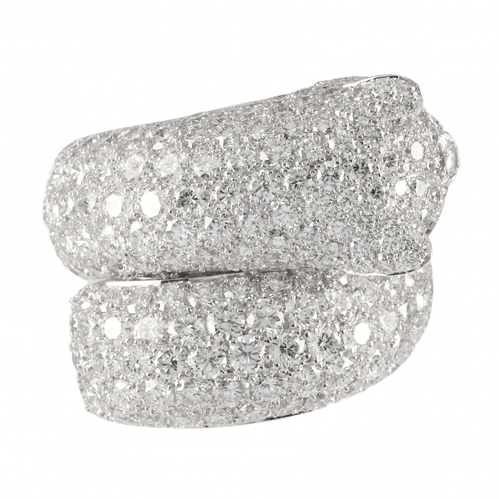 Cartier Panthère Lacalda Emerald Ring 18K White Gold N4224000