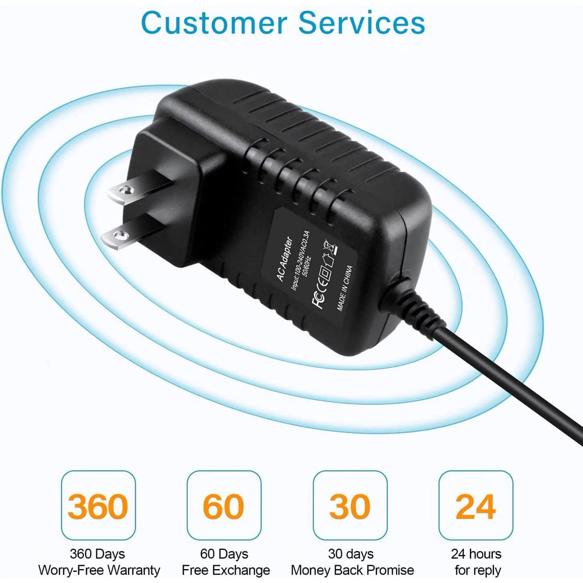 Guy-Tech AC DC Adapter Compatible with Denver Instruments Company APX Series Digital Scales Balance APX-60 APX-100 APX-200 APX-153 APX-203 APX-402 Power Supply Cord