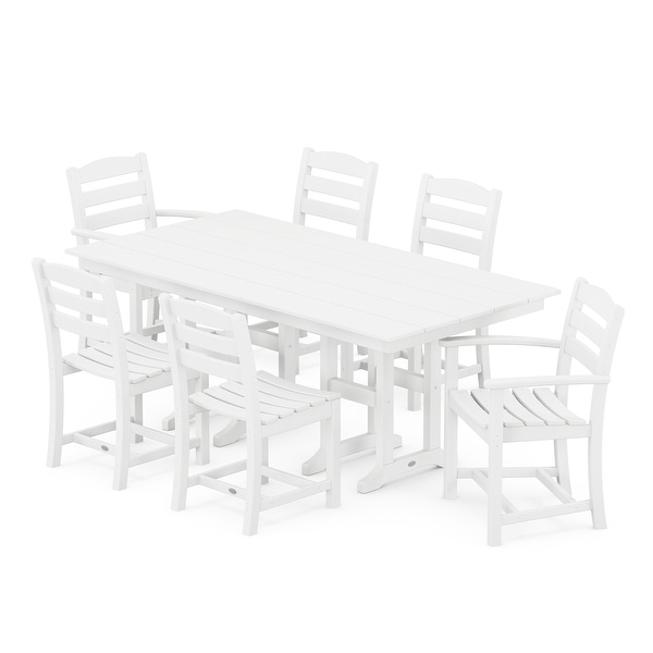 POLYWOOD La Casa Caf�� 7Piece Farmhouse Dining Set