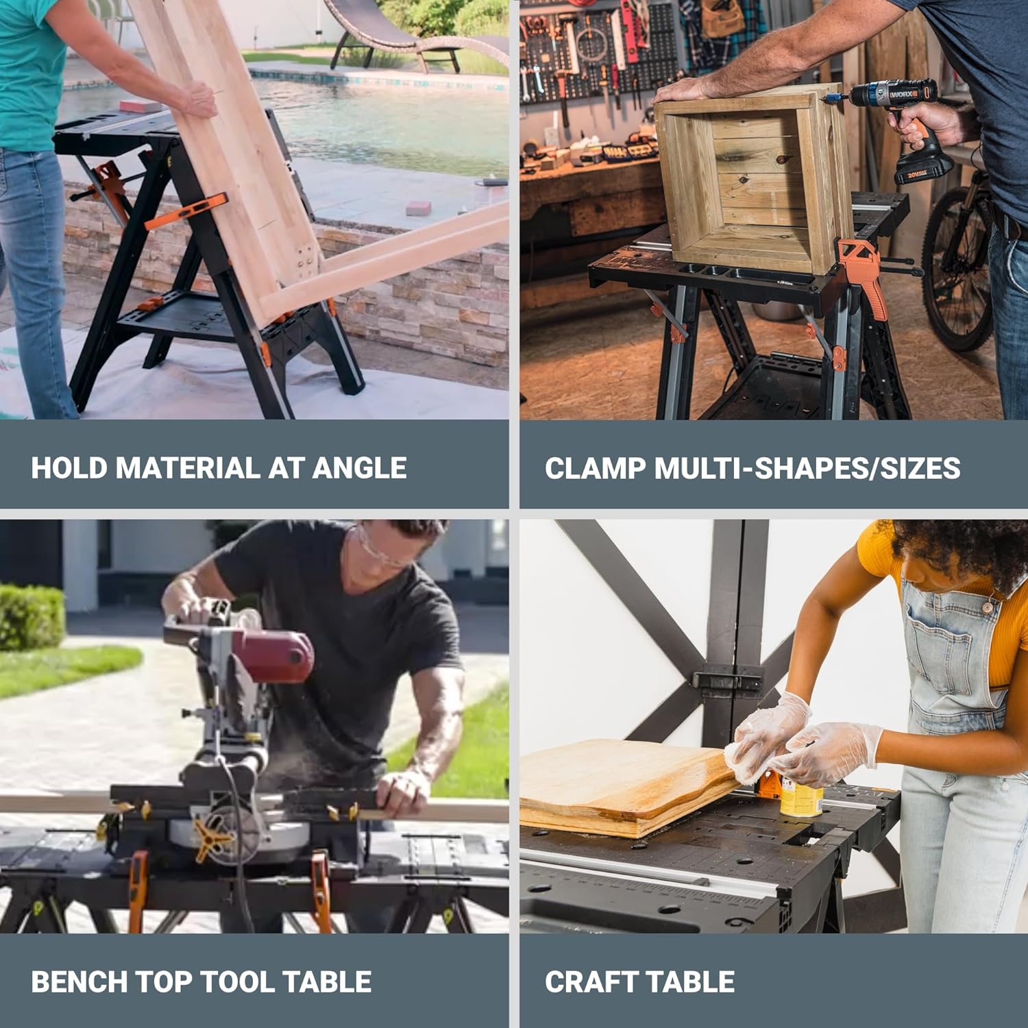 WORX - Pegasus Folding Work Table & Sawhorse