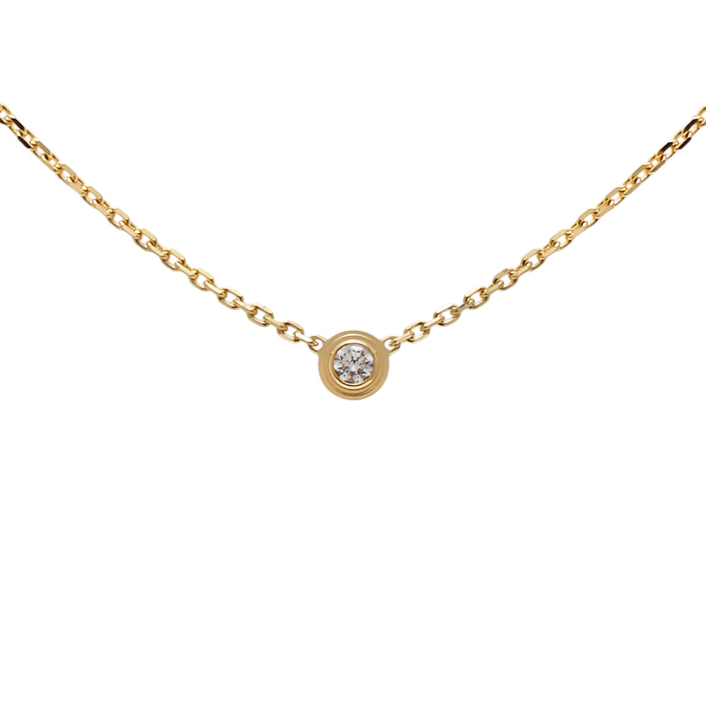 Cartier Damour (diamant Leger) Xs Online Exclusive Necklace 18K Yellow Gold Diamond B7224517
