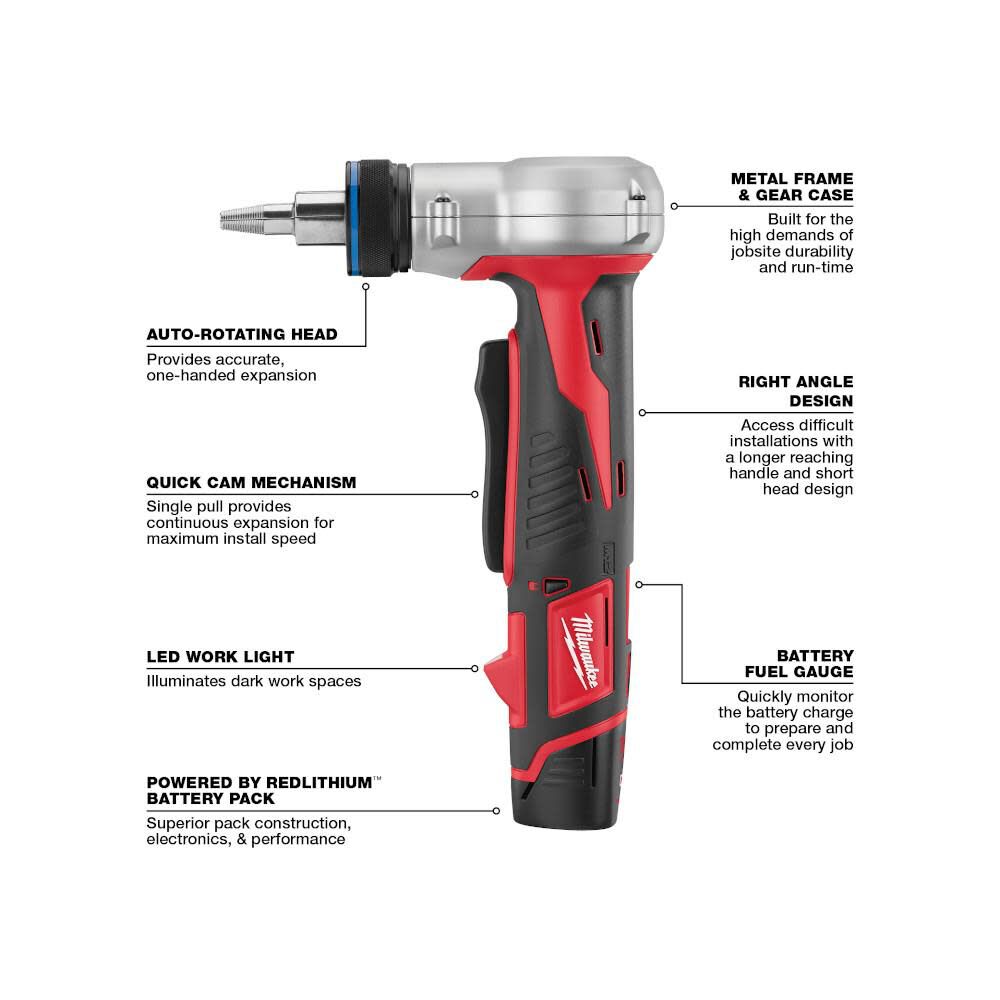 Milwaukee M12 ProPEX Expansion Tool 2432-20