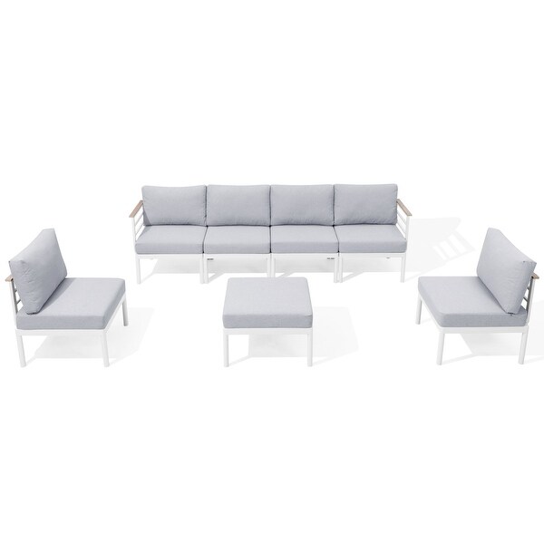 Pellebant Conversation Sectional Set Aluminum Sofa with Cushion
