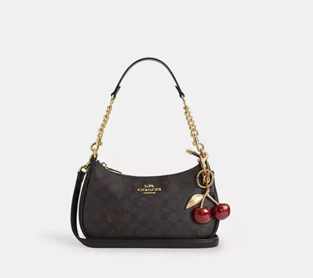 COACH  Teri Shoulder Bag In Signature Canvas