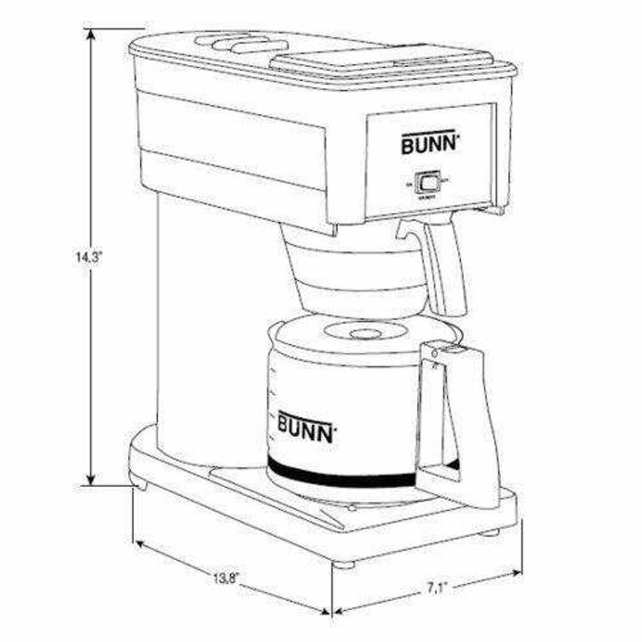 bunn-bx-speed-brew-classic-10-Cup Coffee Brewer, Black