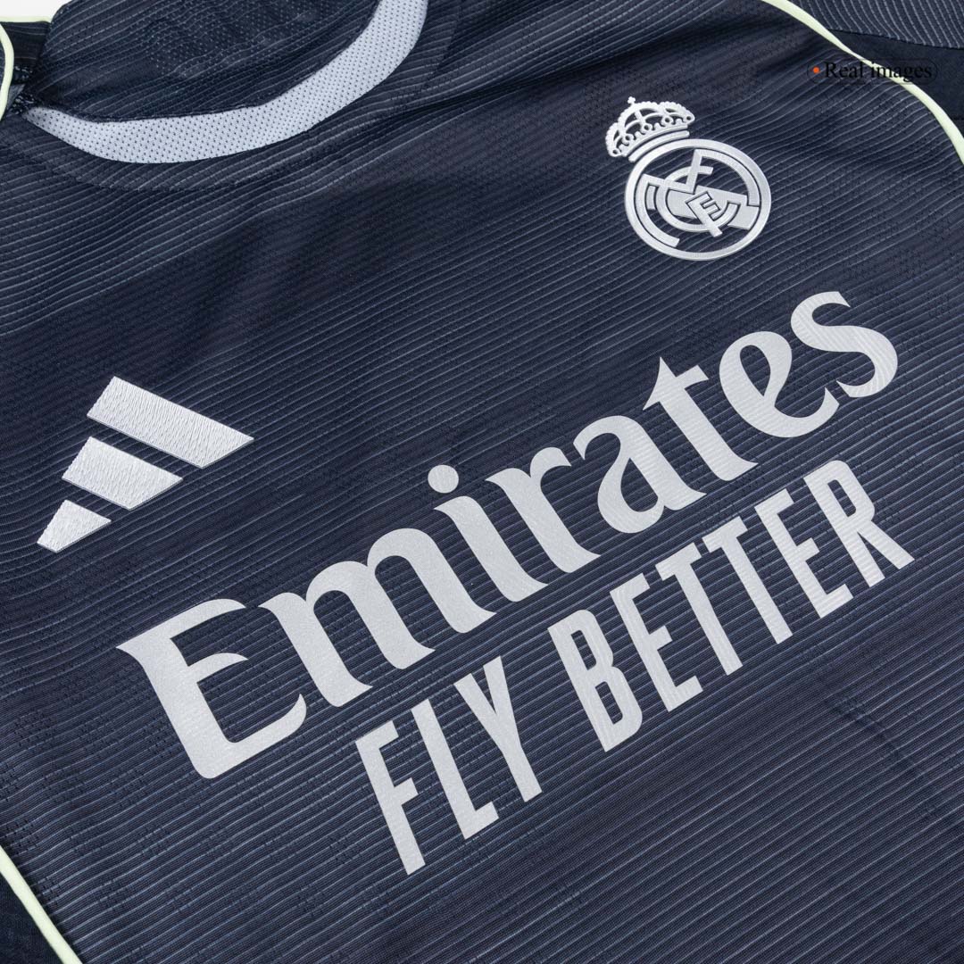 Real Madrid Away Long Sleeve Player Version Jersey 2025/26