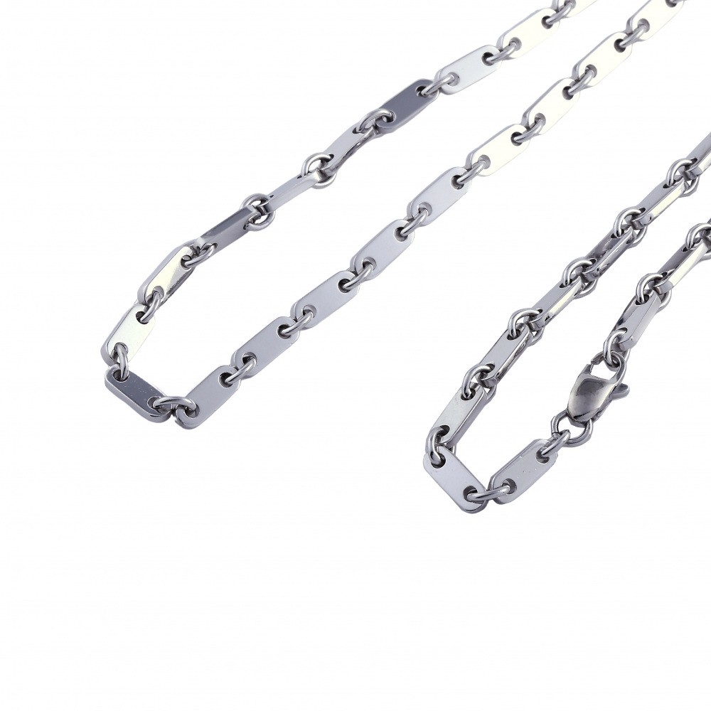 Cartier Figaro K18WG White Gold Chain Necklace