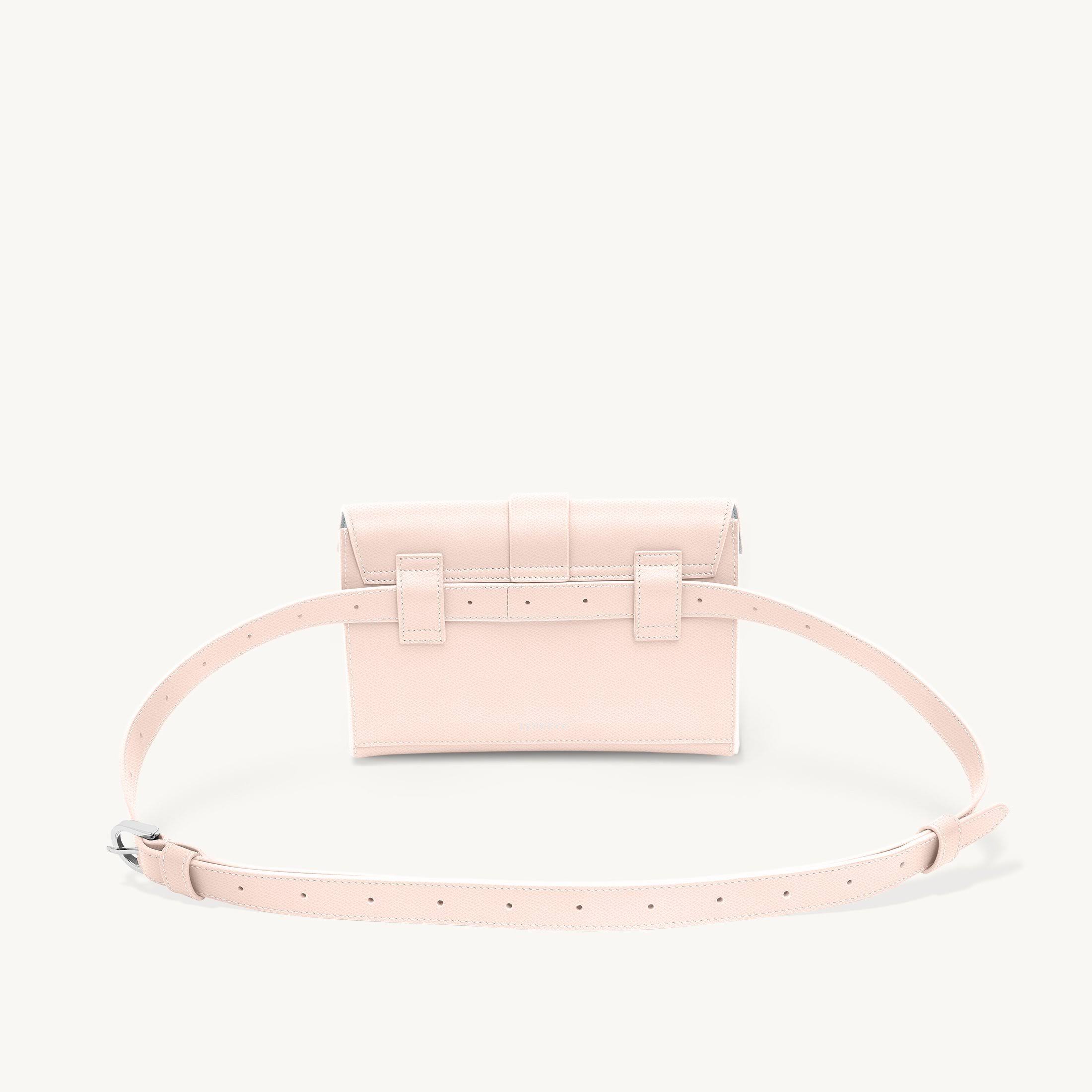 SENREVE | Aria Belt Bag | Pebbled Sand / Silver